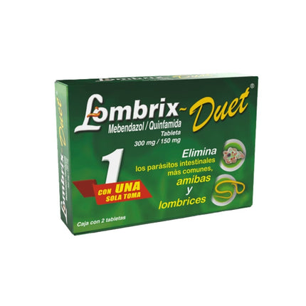 Lombrix Duet 300 Mg / 150 Mg Caja Con 2 Tabletas | Liomont