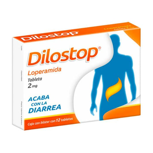 Dilostop (Loperamida) 2 mg Caja con 12 Tabletas