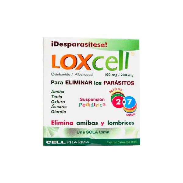 Loxcell 100/200mg Suspensión Pediátrica 10 ml