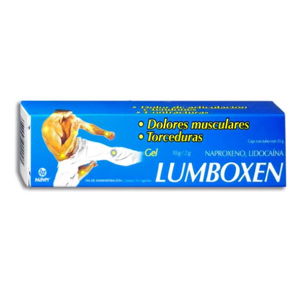 Lumboxen (Naproxeno/Lidocaina) Gel 35 g Azul