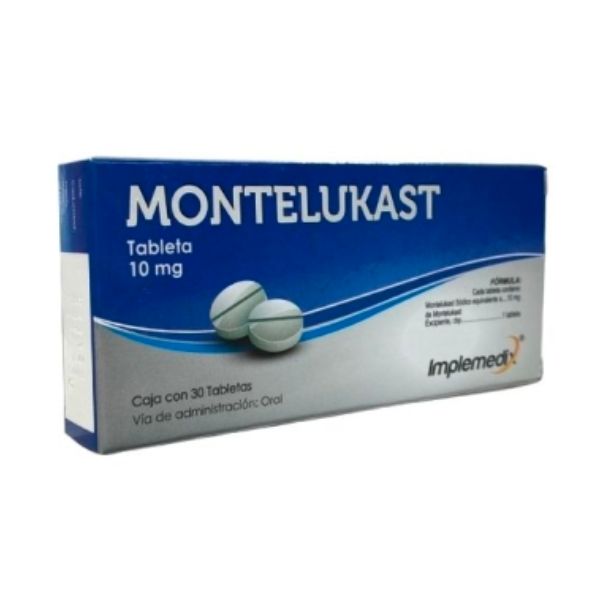 Montelukast 10 mg Caja con 30 Tabletas