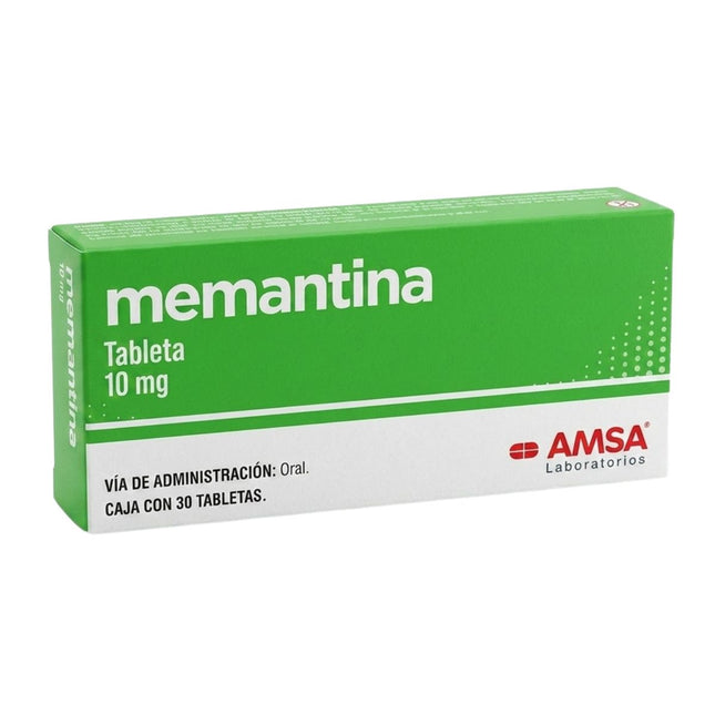 Memantina 10 mg Caja con 30 Tabletas