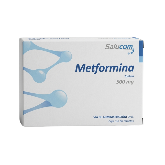 Metformina Salucom 500 mg con 60 Tabletas