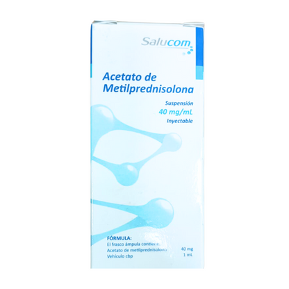 Acetato de Metilprednisolona 40 mg Inyectable Frasco Ámpula