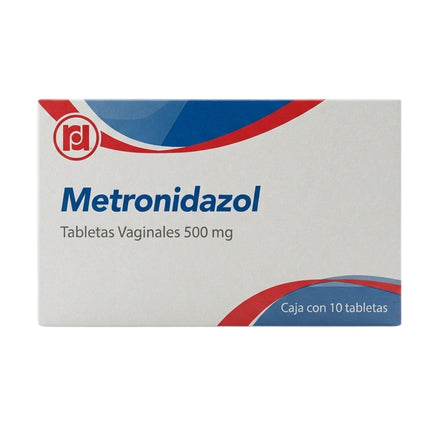 Metronidazol 500 mg Caja con 10 Tabletas Vaginales