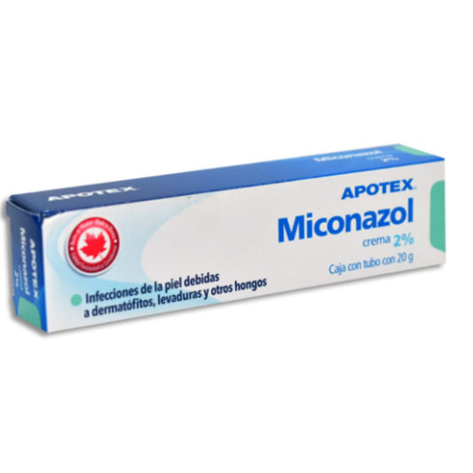 Miconazol 2 g  Tubo con 20 g Crema Apotex