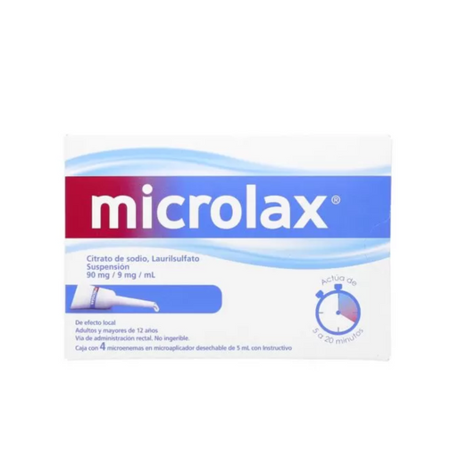 Microlax Enemas Caja con 4 Microenemas