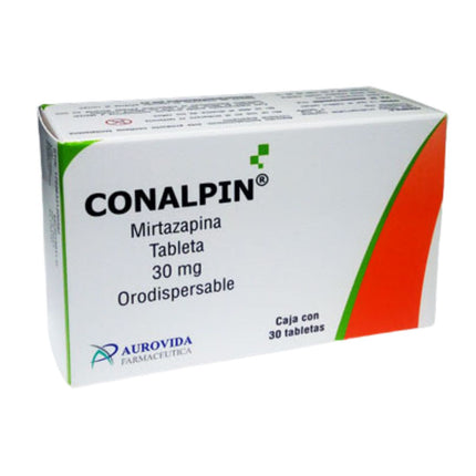 Conalpin Orodispensable (Mirtazapina) 30 mg Caja con 30 Tabletas