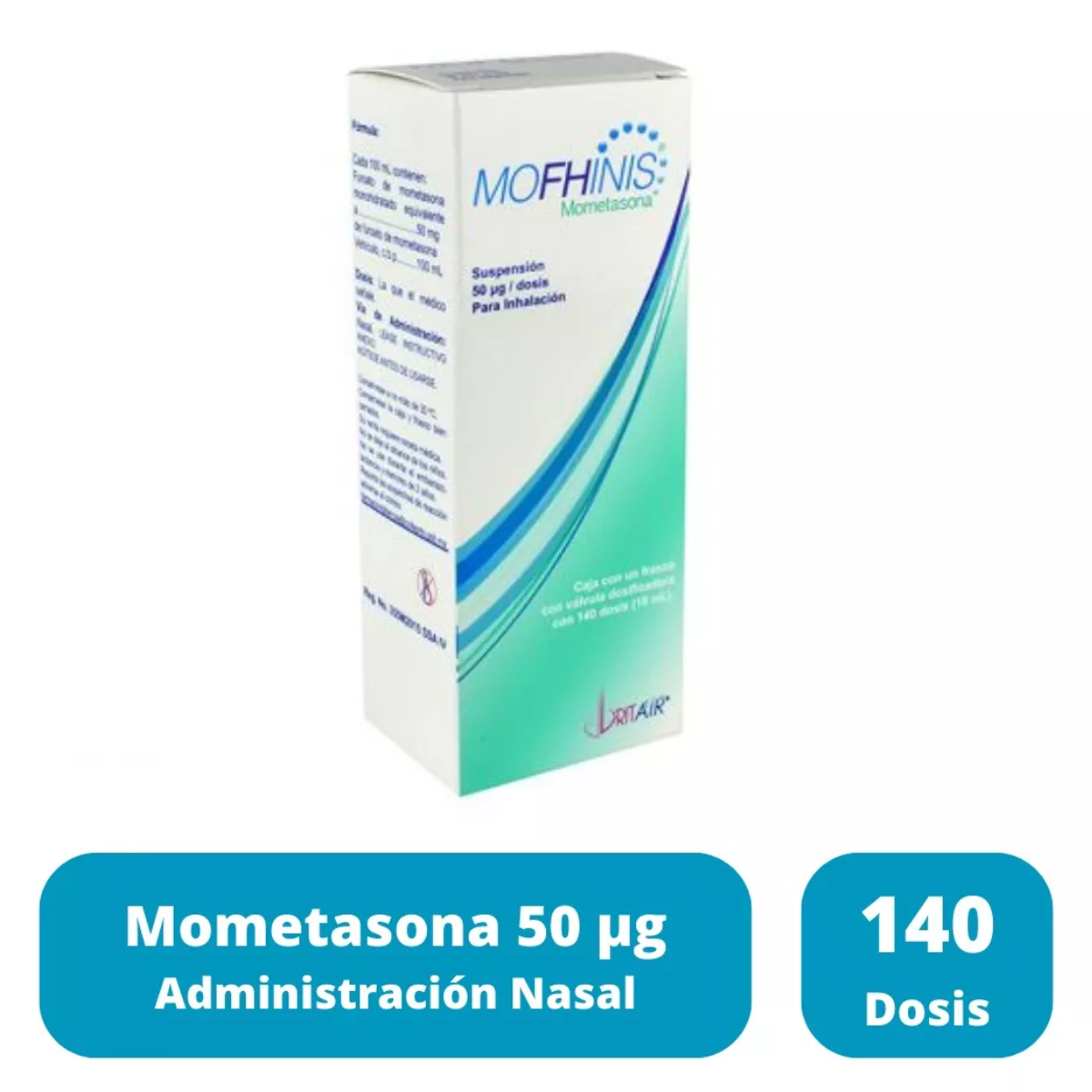 Mofhinis (Mometasona) 50 µg Suspensión para Inhalación 140 Dosis