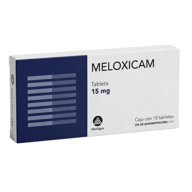 Meloxicam 15 mg Caja con 10 Tabletas