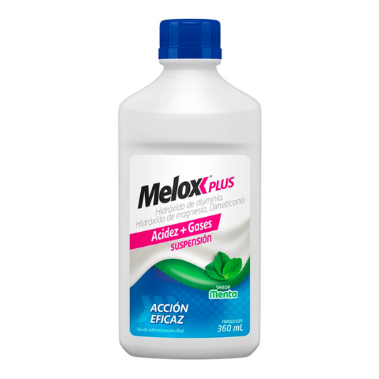 Melox Plus Sabor Menta Frasco con 30 ml de Suspensión