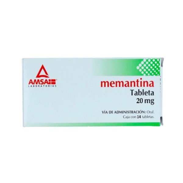 Memantina 20 mg Caja con 14 Tabletas