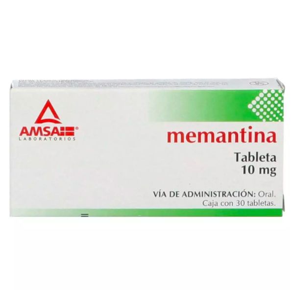 Memantina 10 mg Caja con 30 Tabletas