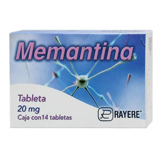 Memantina 20 mg Caja con 14 Tabletas