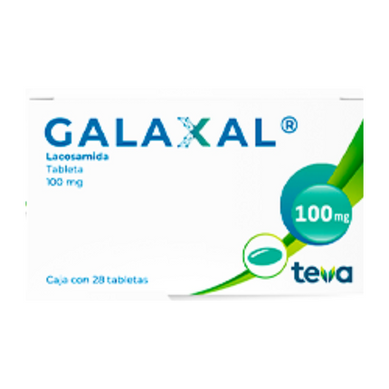 Galaxal Lacosamida 100 mg Caja con 28 Tabletas