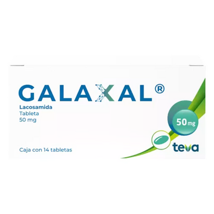 Galaxal Lacosamida 50 mg Caja con 14 Tabletas