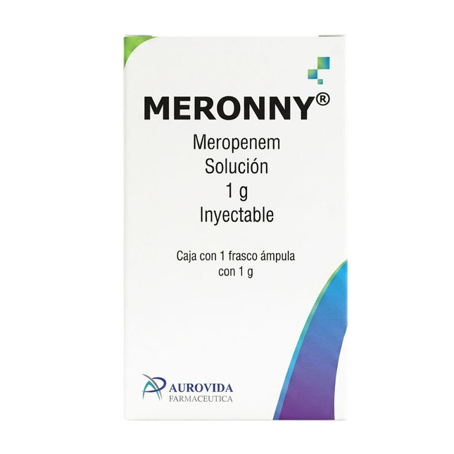 Meronny (Meropenem ) 1g solución Inyectable Caja con 1 Frasco Ampula