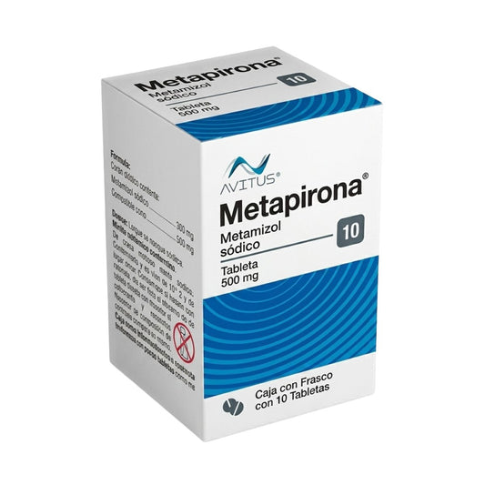 Metapirona Avitus (Metamizol Sodico) 500 mg Caja con 10 Tabletas ...