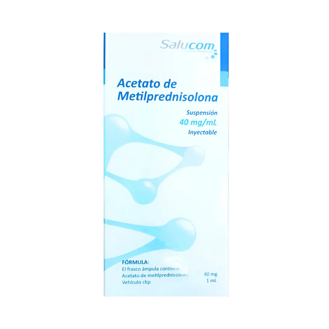 Acetato de Metilprednisolona 40 mg Inyectable Frasco Ámpula