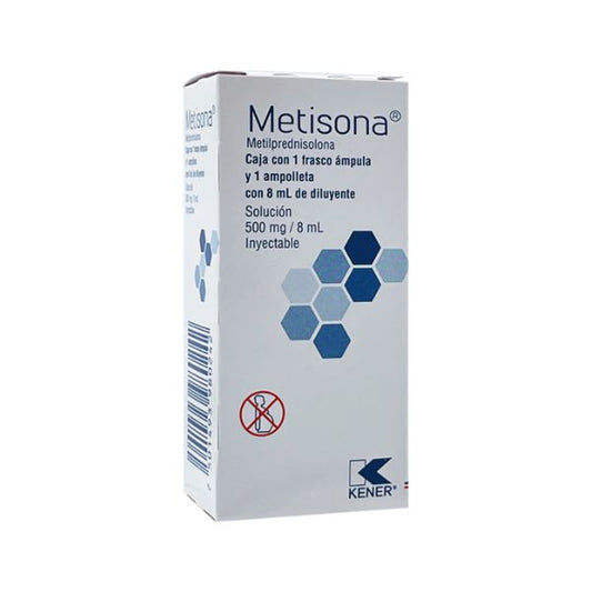 Metisona (Metilprednisolona) 500 mg Inyectable