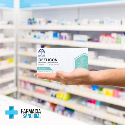 Meloxicam/Metocarbamol 15 mg/215 mg 10 capsulas RAAM Laboratorios