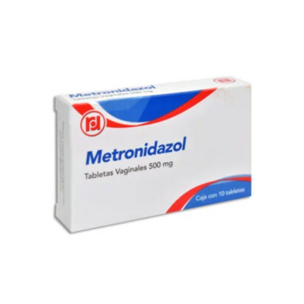 Metronidazol 500 mg Caja con 10 Tabletas Vaginales