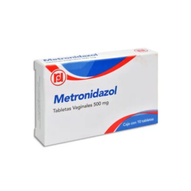 Metronidazol 500 mg Caja con 10 Tabletas Vaginales Randall