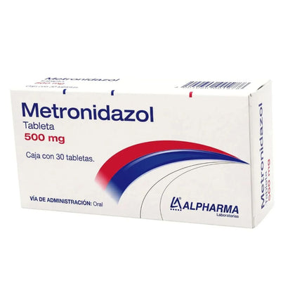 Metronidazol 500 mg Caja Con 30 Tabletas | Alpharma Laboratorios