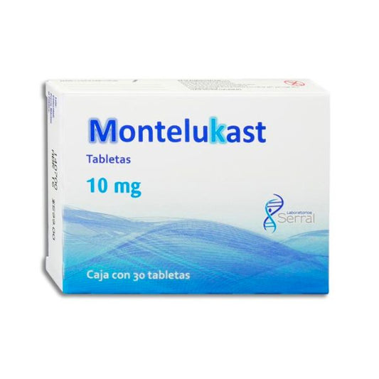 Montelukast 10 mg Caja con 30 Tabletas