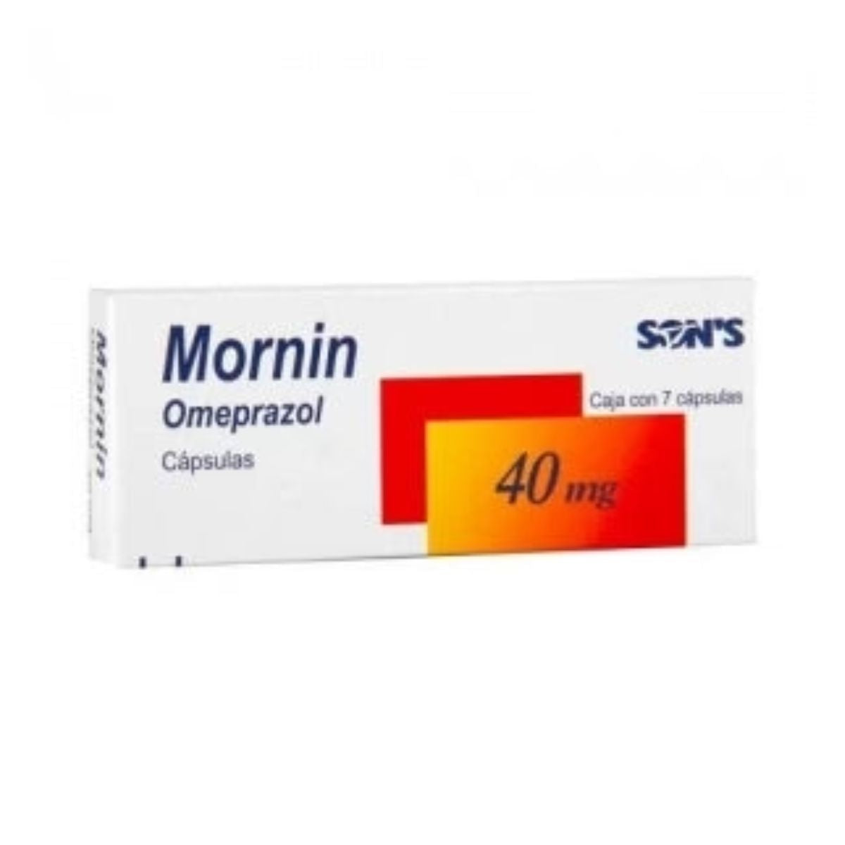 Mornin (Omeprazol) 40 mg Caja con 7 Capsulas – Farmacia Sanorim
