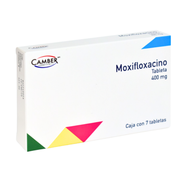 Moxifloxacino 400 mg Caja con 7 tabletas