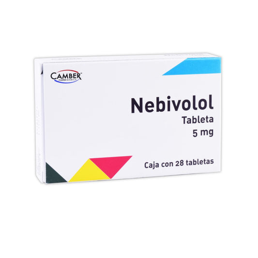 Nebivolol 5 mg Caja con 28 Tabletas