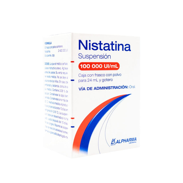 Nistatina 100 000 UI Frasco con Polvo para 24 mL Alpharma