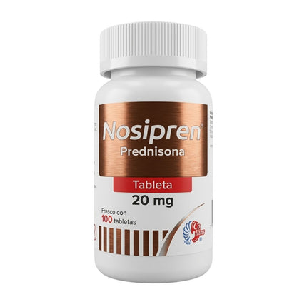 Nosipren (Prednisona) 20 mg  Frasco con 100 Tabletas