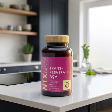 NTX Basics Trans-Resveratrol Acaí Frasco con 30 Cápsulas| Nartex