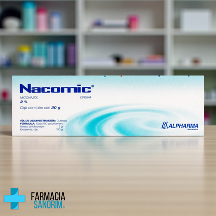 Miconazol 2% Nacomic Caja con tubo de 30g