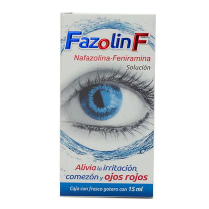 Fazolin F (Nafazolina-Feniramina) Frasco Gotero con 15 ml