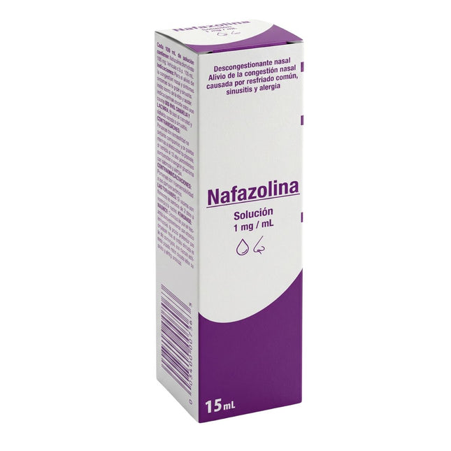 Nafazolina 1mg/mL Frasco con 15 mL de Solución Nasal