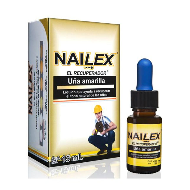 Nailex Uñas Amarillas Caja con Frasco con 15 ml
