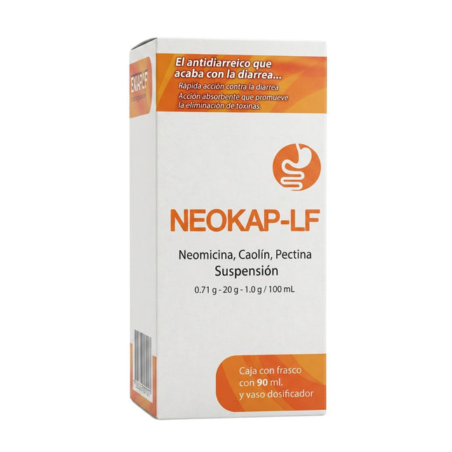 Neokap-Lf (Neomicina/Caolin/Pectina) 0.71g/20g/1g/100 ml Suspensión 90 ml