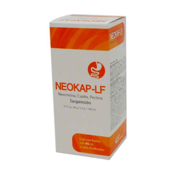 Neokap-Lf (Neomicina/Caolin/Pectina) 0.71g/20g/1g/100 ml Suspensión 90 ml