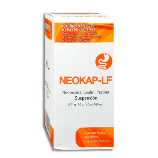 Neokap-Lf (Neomicina/Caolin/Pectina) 0.71g/20g/1g/100 ml Suspensión 90 ...
