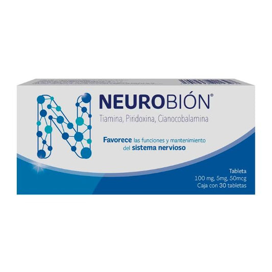 Neurobion 100 mg/5 mg/50 mcg Caja con 30 Tabletas