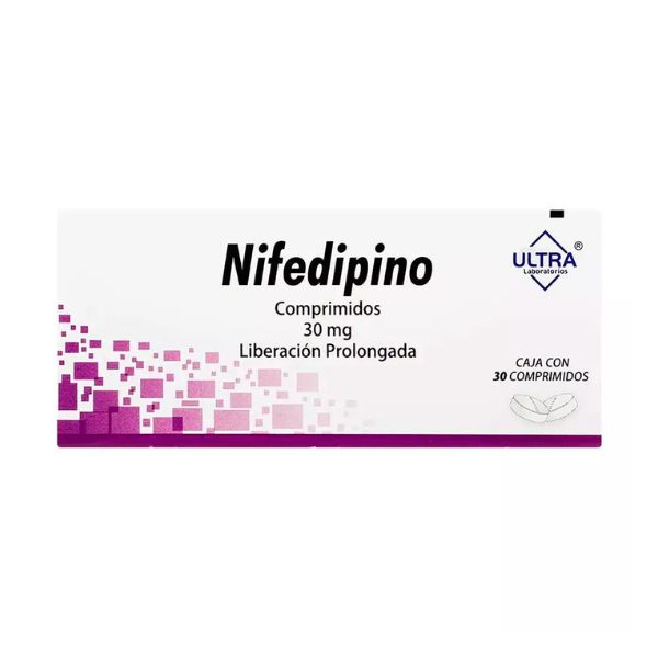 Nifedipino 30 mg Lp Caja con 30 Tabletas