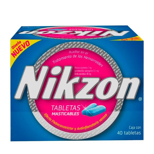 Nikzon Caja Con 40 Tabletas Masticables