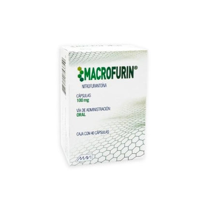 Macrofurin (Nitrofurantoina) 100 mg Caja con 40 Cápsulas