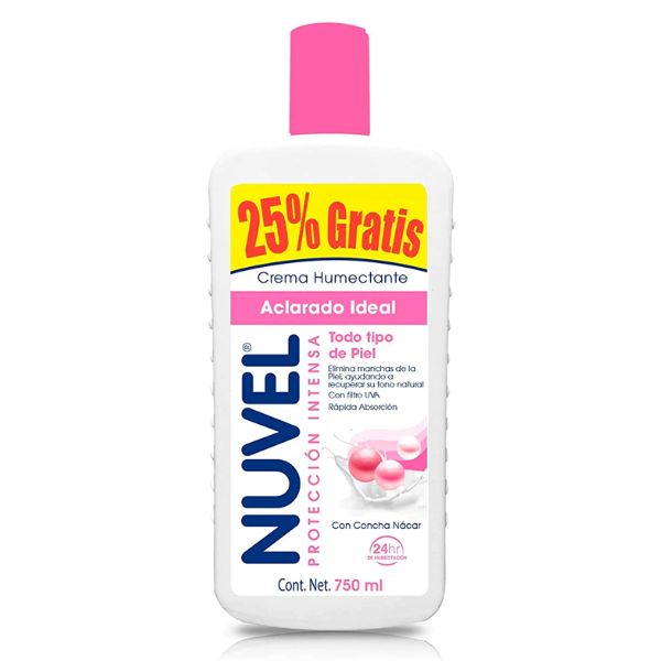 Crema Humectante Nuvel Aclarado Ideal 750ml