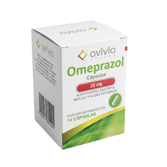 Omeprazol 20 mg Caja con 14 Cápsulas