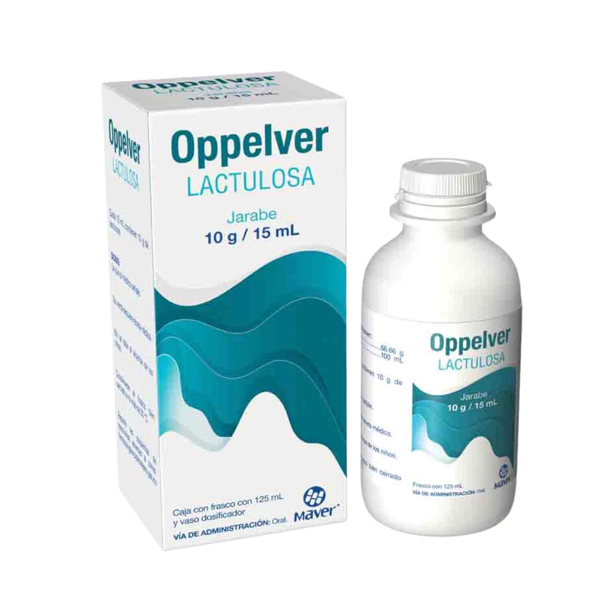 Oppelver (Lactulosa) 10g/15 ml Caja con Frasco con 125 ml