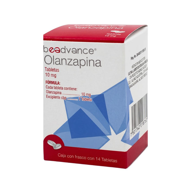 Olanzapina 10 mg Caja con 14 Tabletas